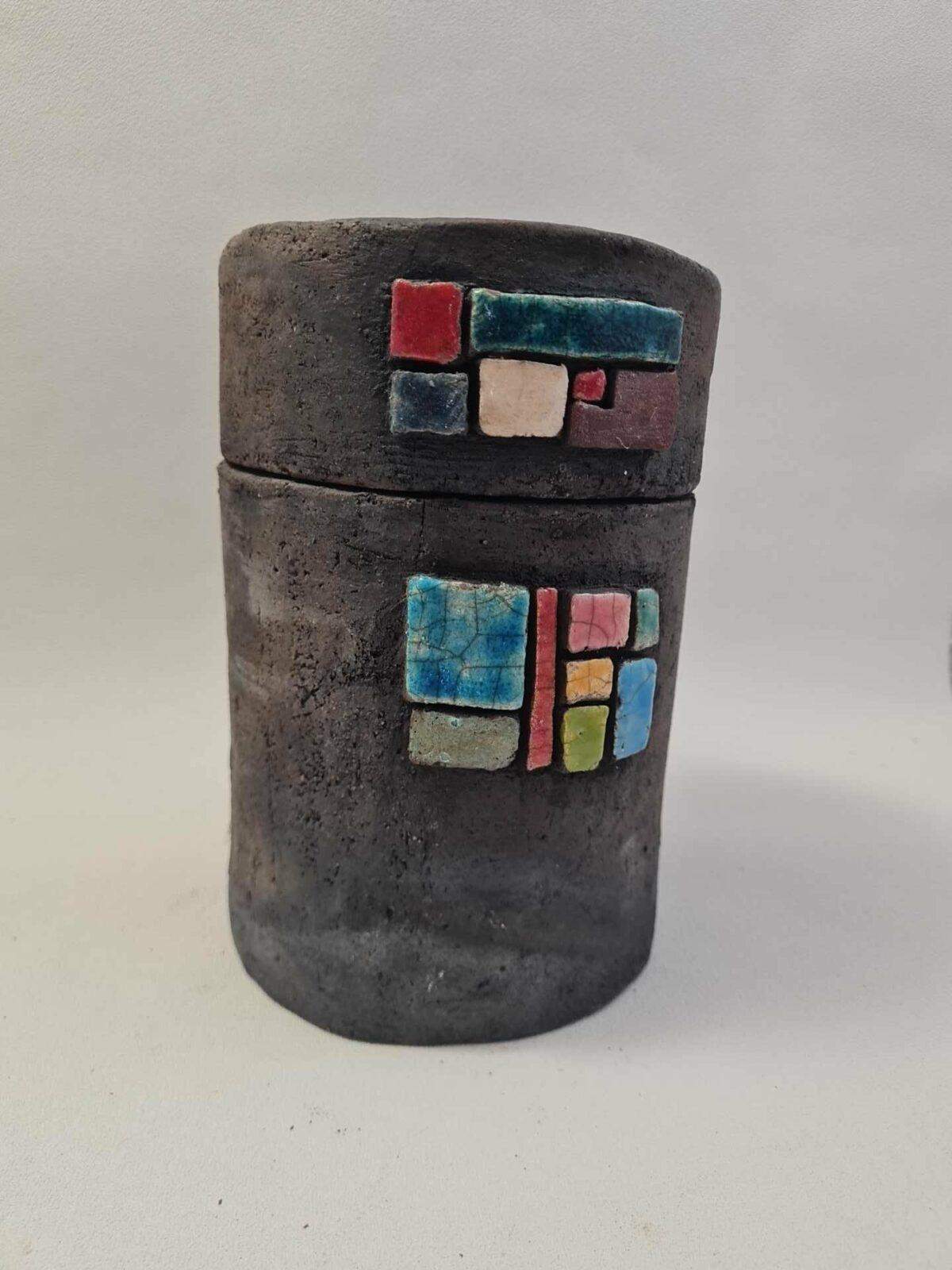 Boite enfumage et Raku de 18 cm environ