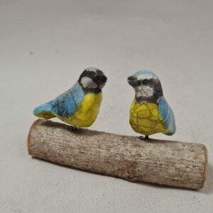 Duo de Mini Mésanges bleues