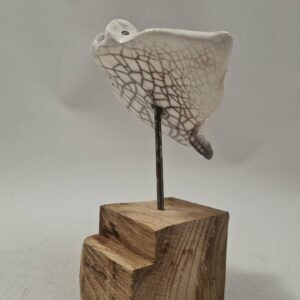 Raie Manta en Raku - Diable de mer