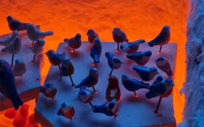 Raku : Les couleurs évoluent avec la température du four