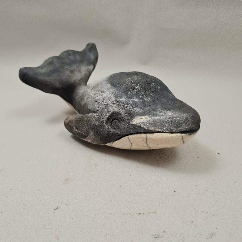 Baleine à bosse raku et enfumage