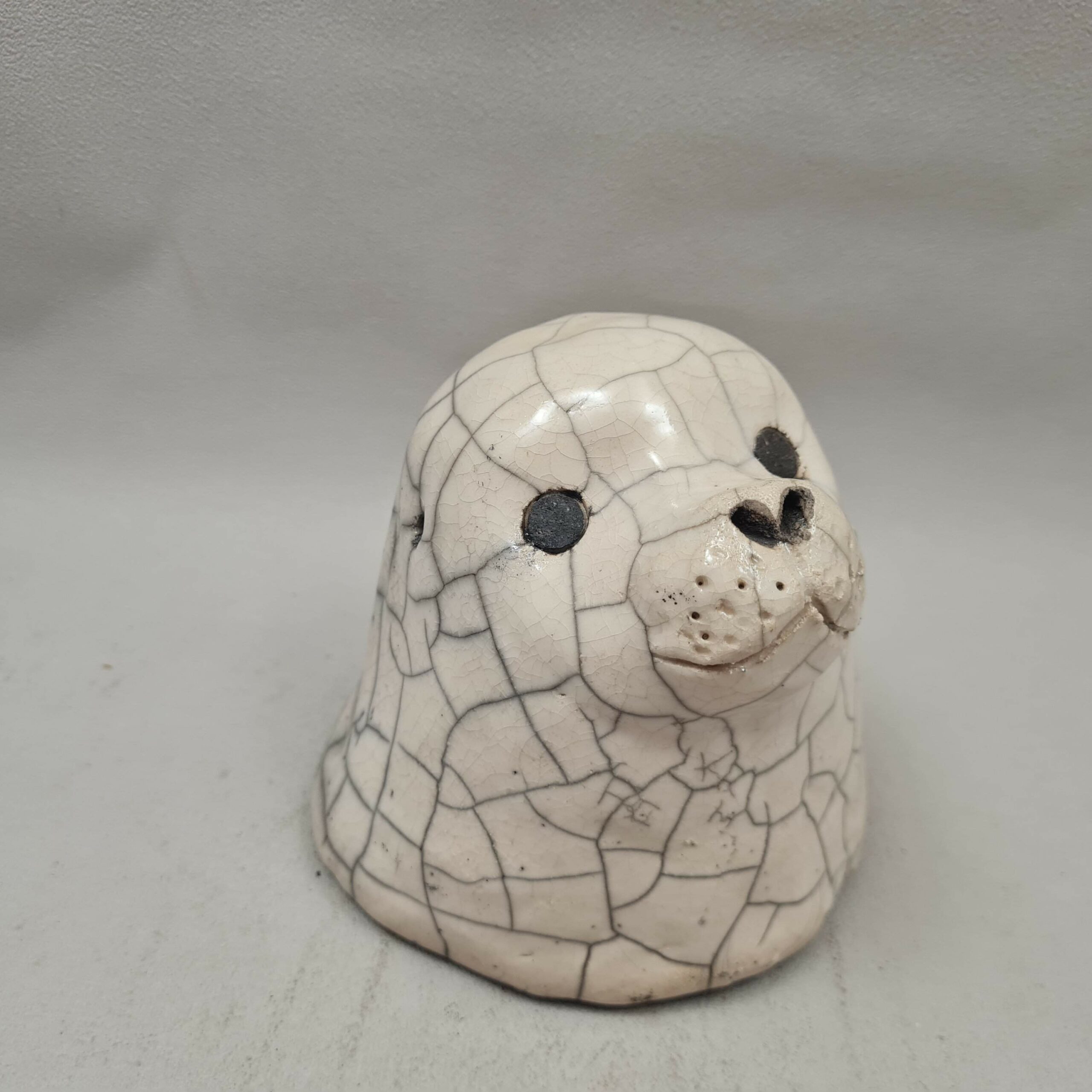 Portrait de Phoque Veau marin en raku