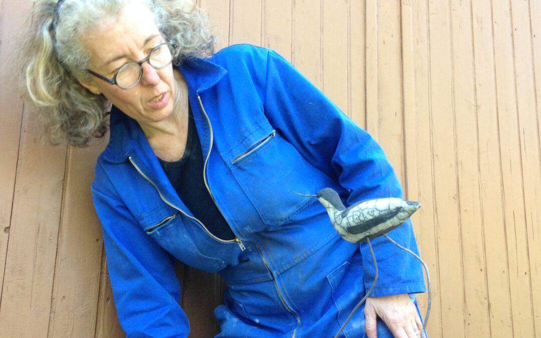L’élaboration d’une sculpture, de l’idée à l’objet final !.. Avocettes élégantes en  Raku