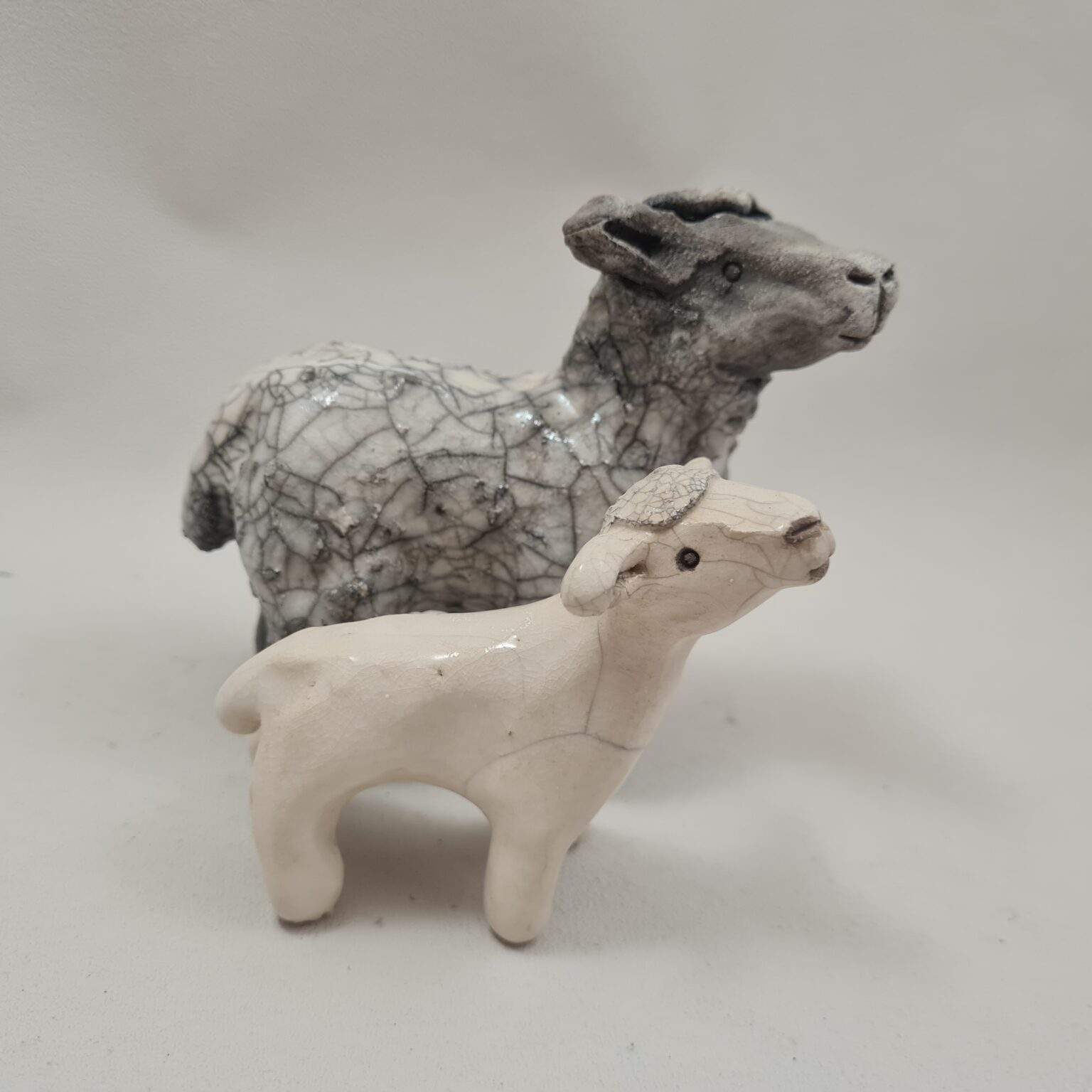 Brebis et son petit – Céramique RAKU