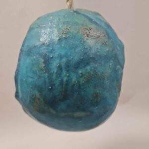 Distributeur de graines pour oiseaux turquoise - résistante au gel