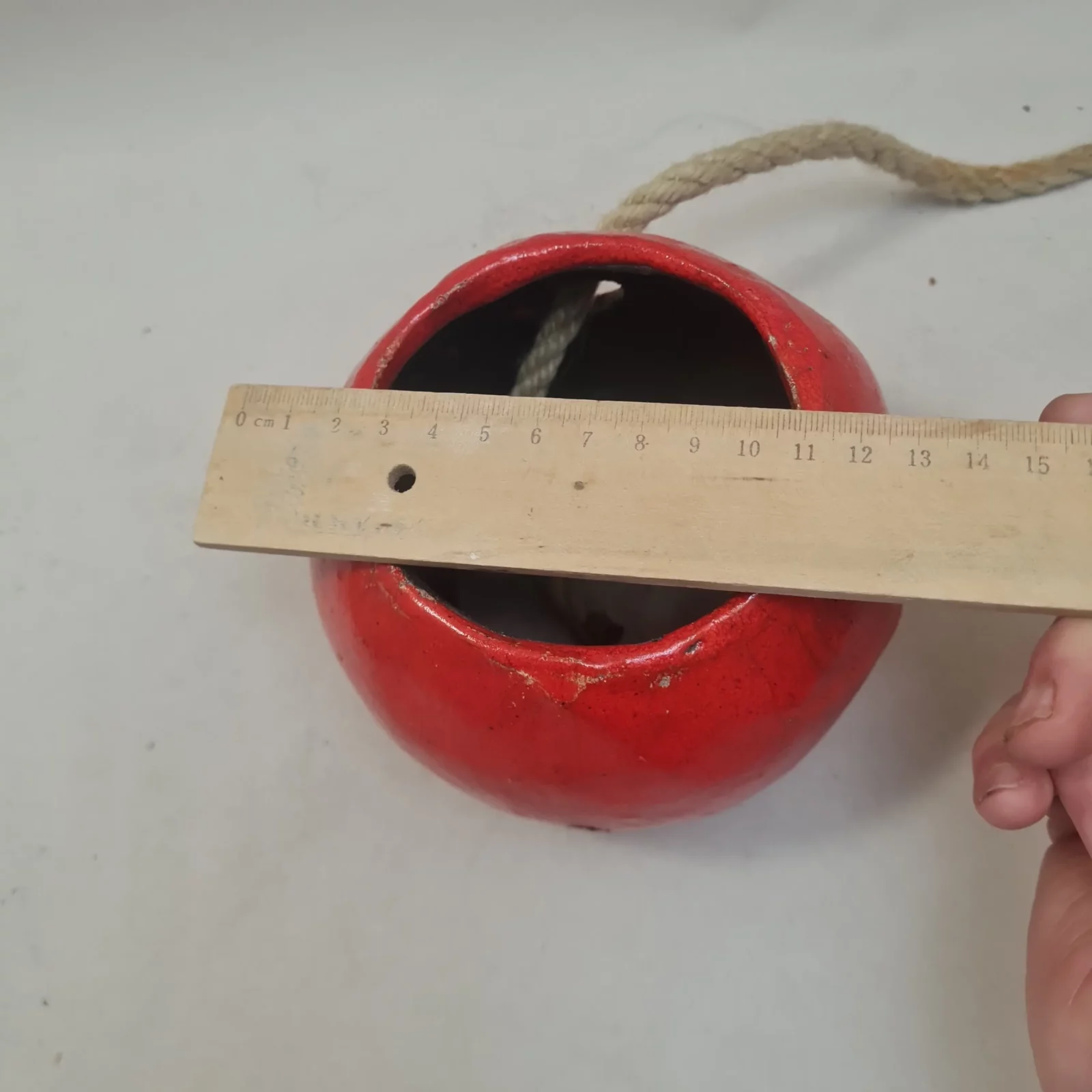 Mangeoire pour oiseaux - Rouge en raku – Image 6