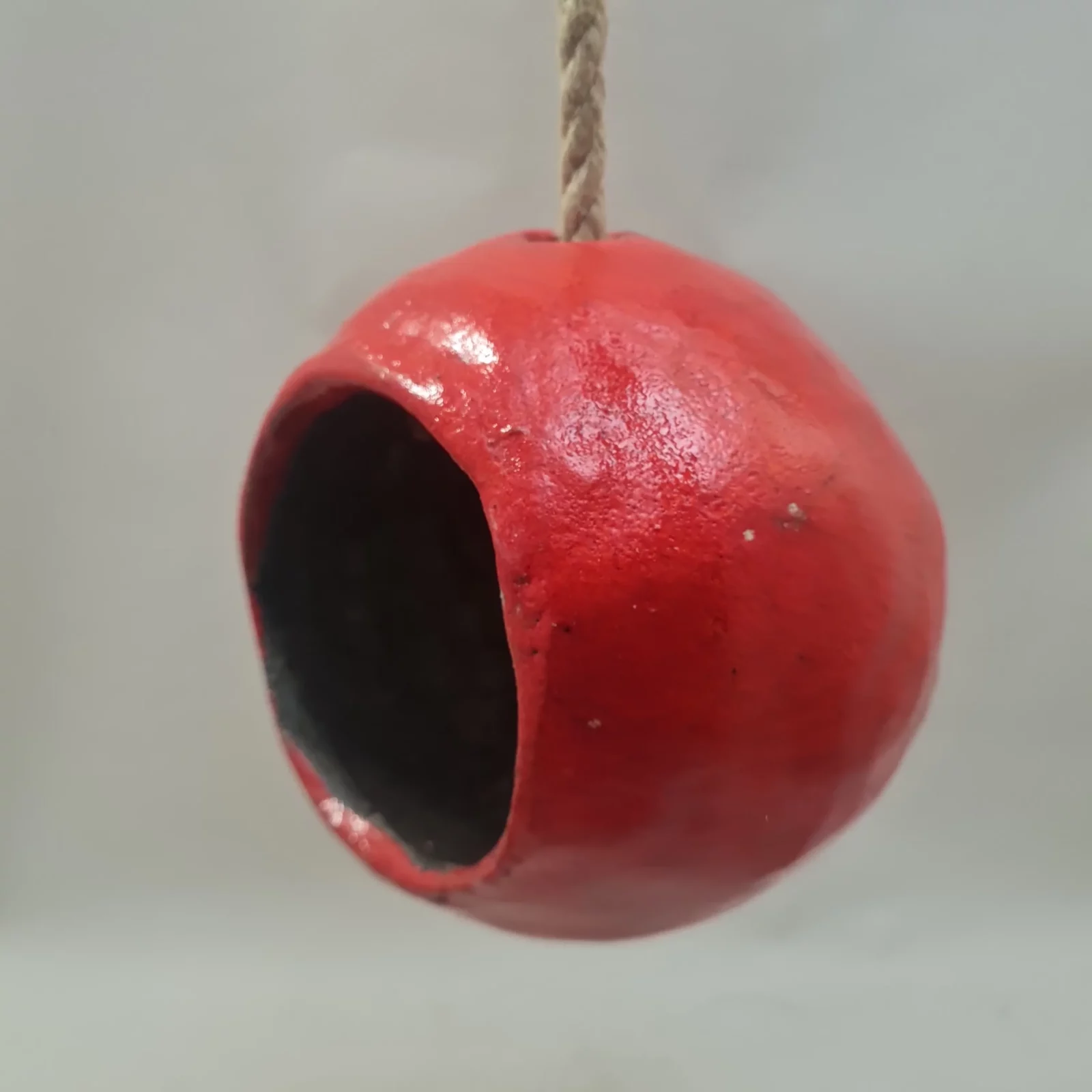 Mangeoire pour oiseaux - Rouge en raku – Image 5