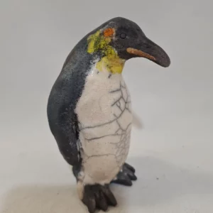 Manchot empereur en raku