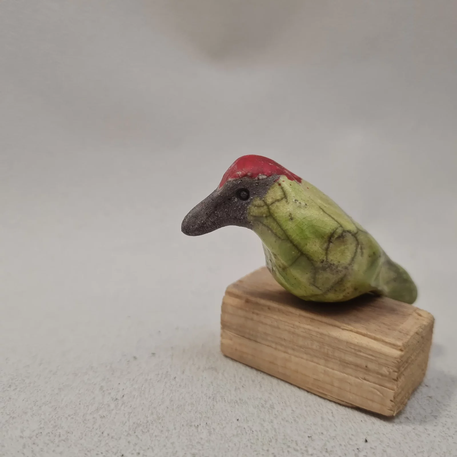 Pivert en céramique Raku - Tiny