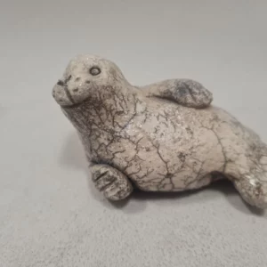 Phoque en raku - artisan créateur français