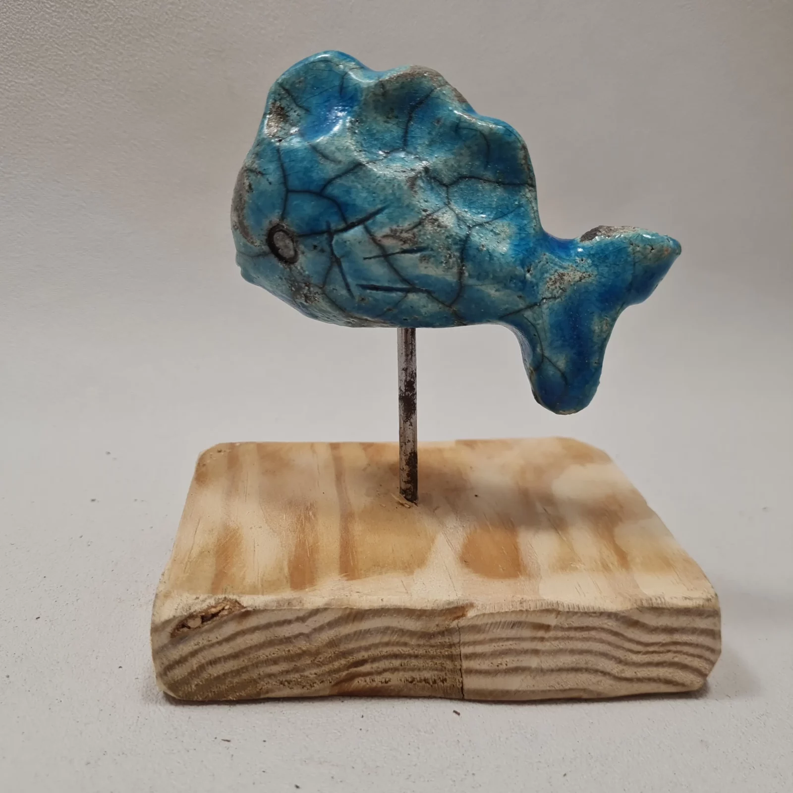 Poisson raku bleu turquoise – Image 2