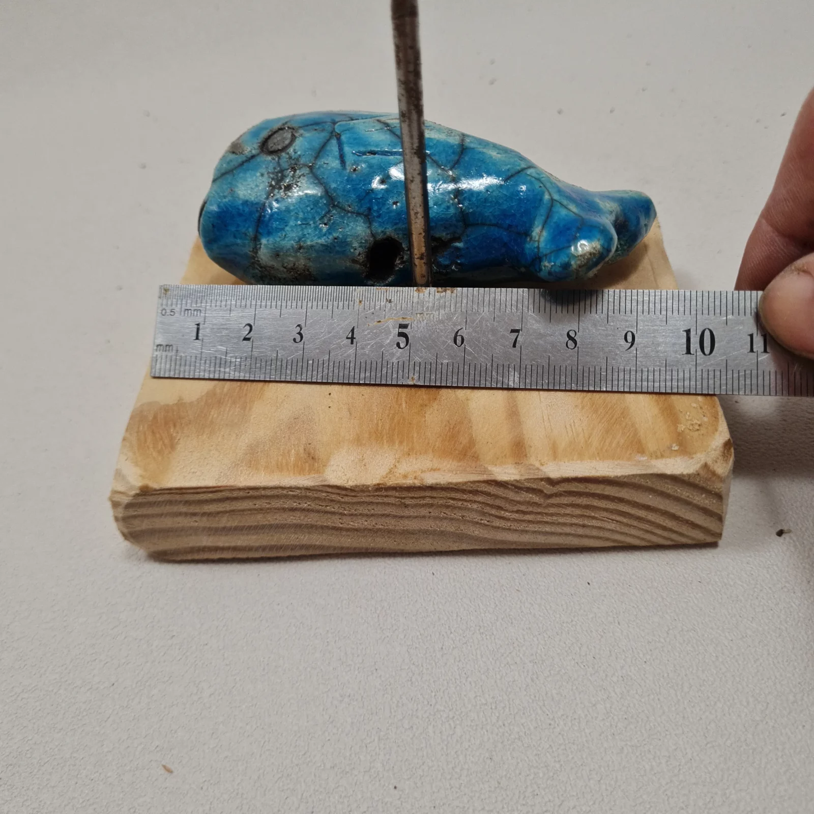 Poisson raku bleu turquoise – Image 5