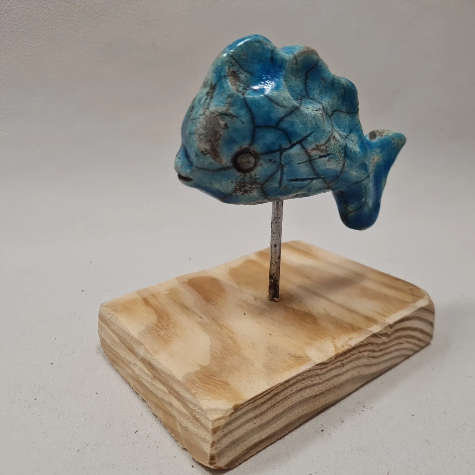 Poisson raku bleu turquoise – Image 4