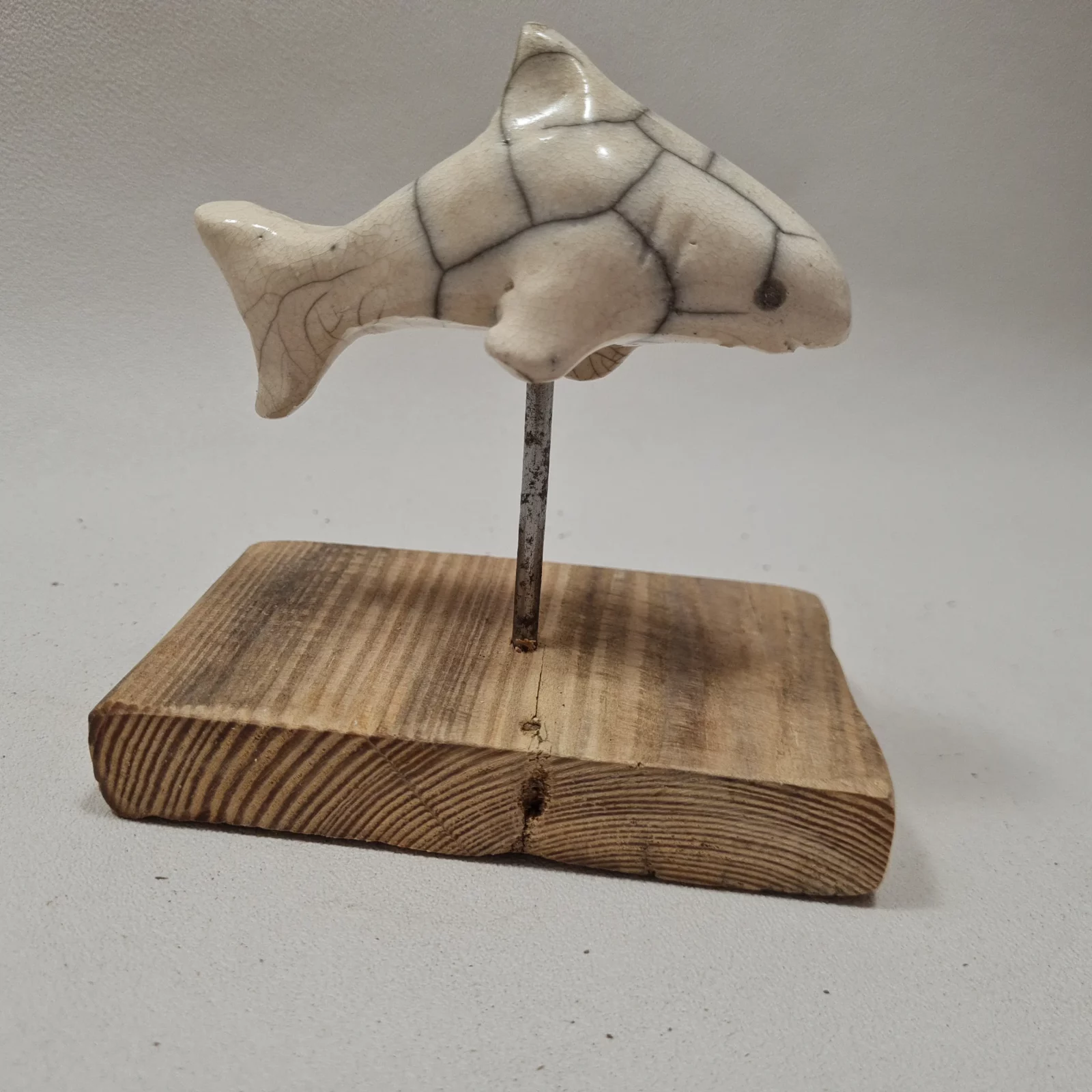 Requin blanc céramique raku